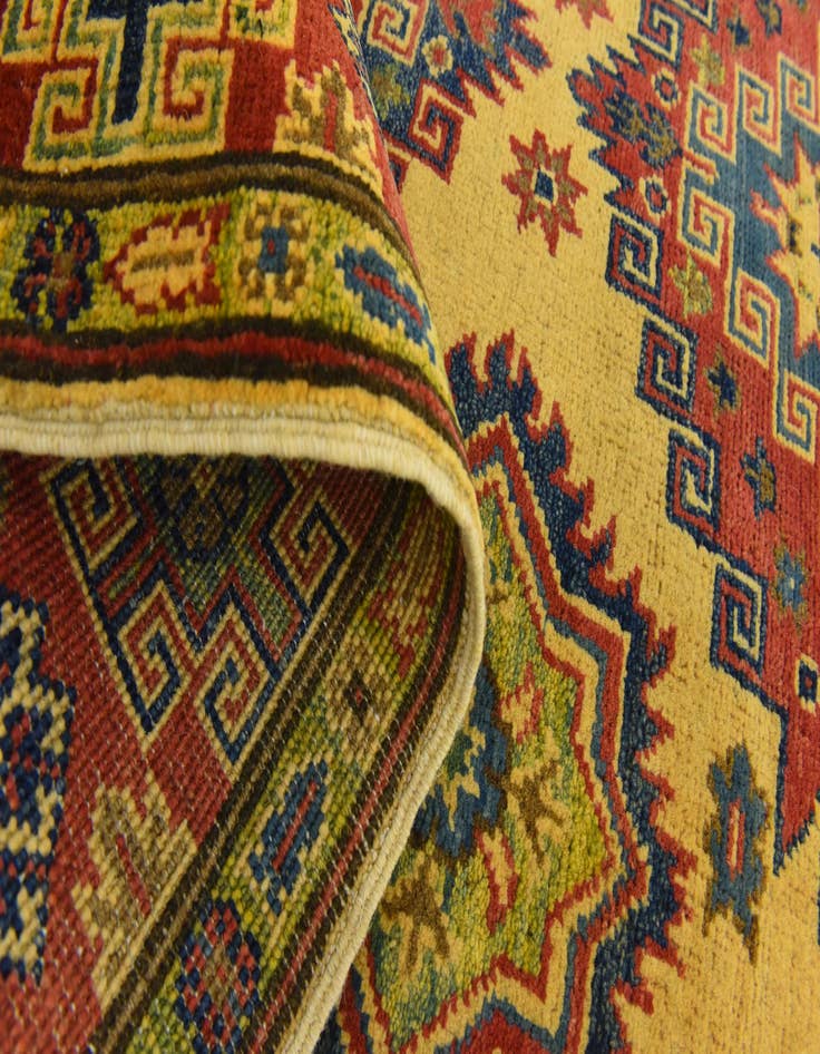 Detail image of  4' 2 x 6' 1  Hand Knotted Kazak Rug