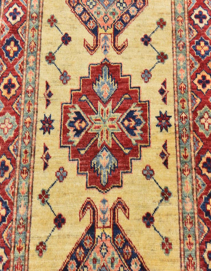 Detail image of  2' 9 x 4'  Hand Knotted Kazak Oriental Rug