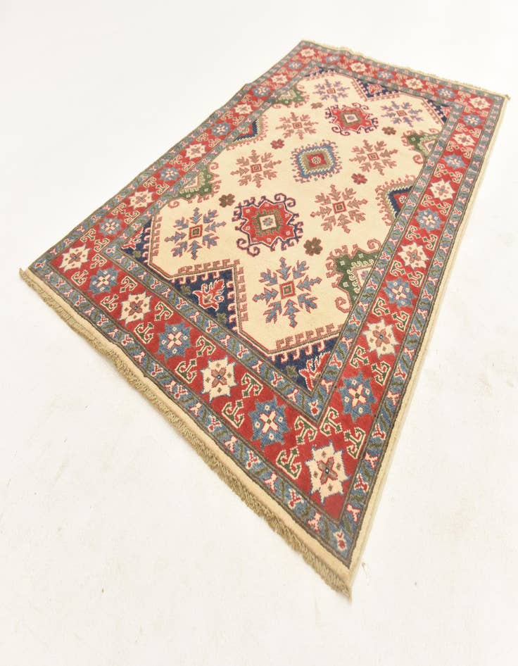 Detail image of  3' 10 x 6' 2  Hand Knotted Kazak Rug