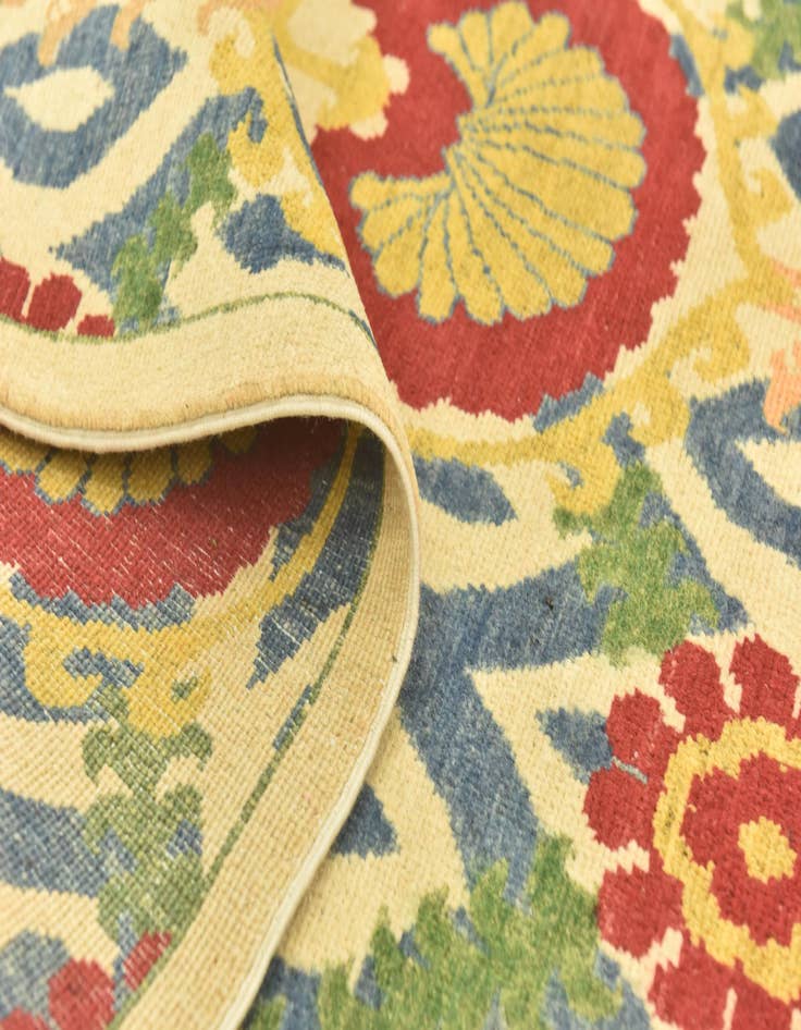 Detail image of  5' x 7' 4  Hand Knotted Kazak Rug