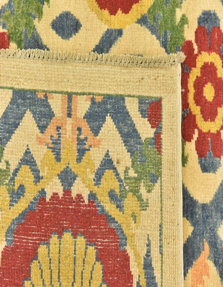 Detail image of  5' x 7' 4  Hand Knotted Kazak Rug