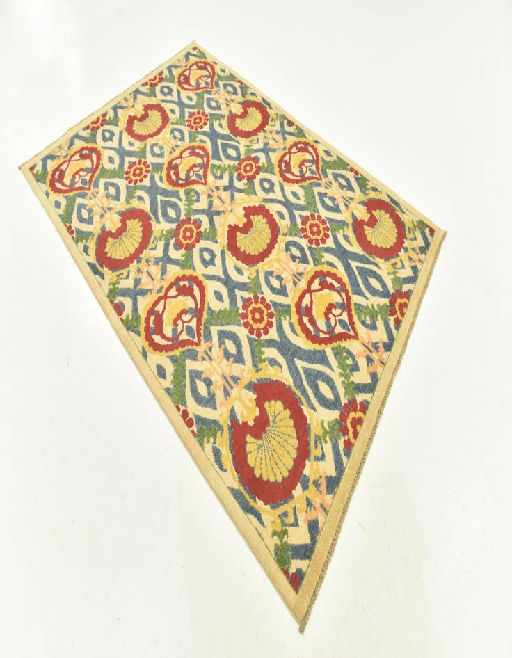 Detail image of  5' x 7' 4  Hand Knotted Kazak Rug