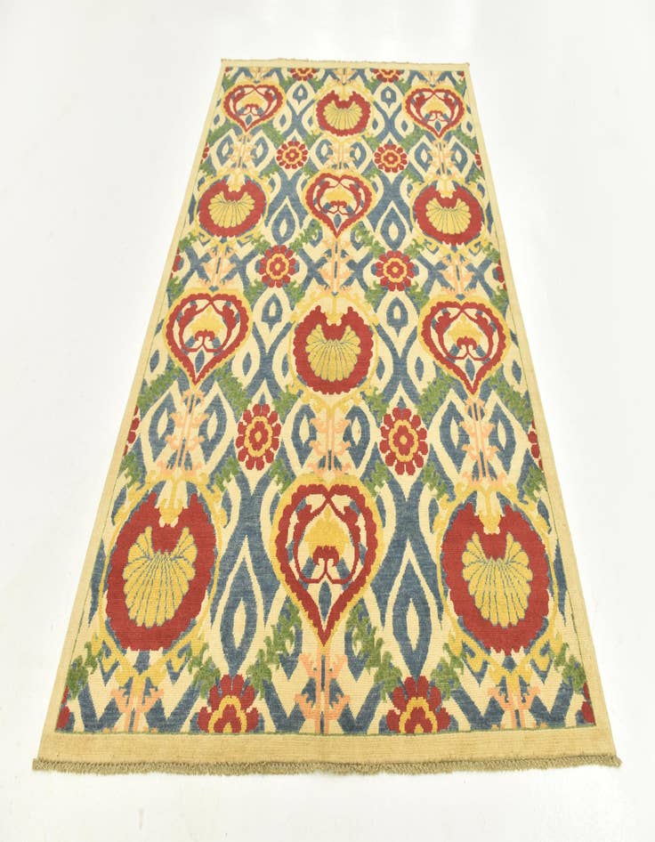 Detail image of  5' x 7' 4  Hand Knotted Kazak Rug