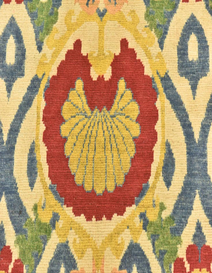 Detail image of  5' x 7' 4  Hand Knotted Kazak Rug