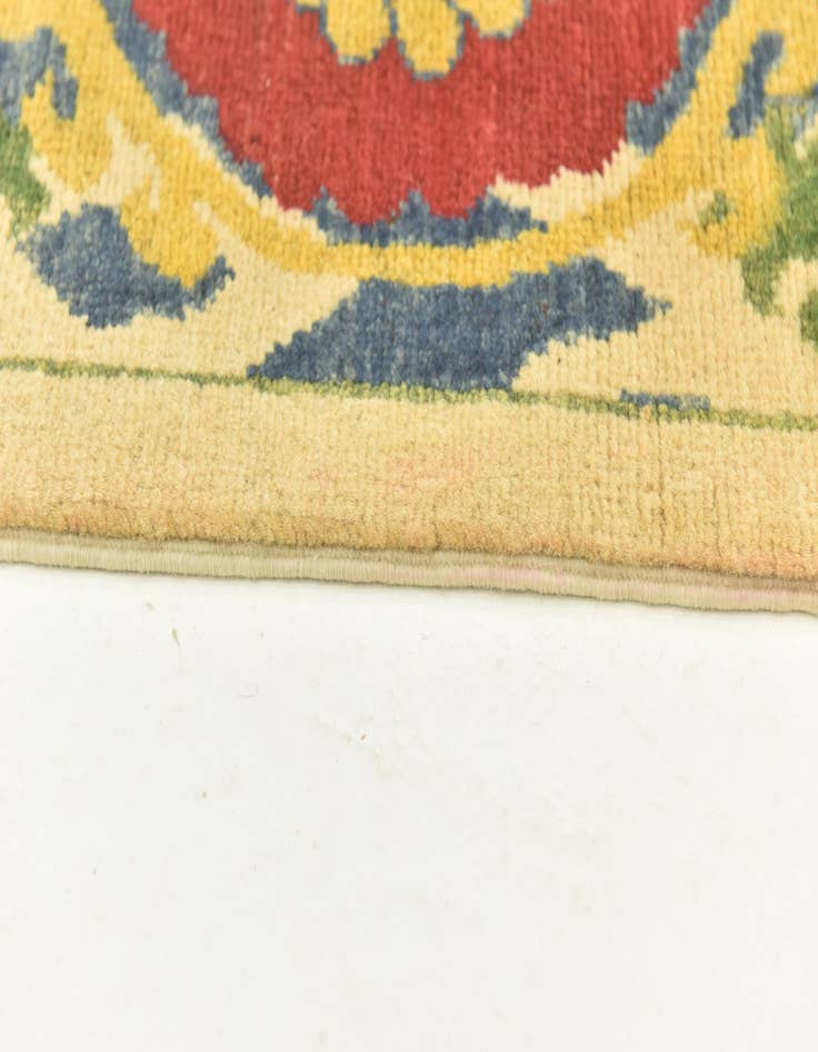 Detail image of  5' x 7' 4  Hand Knotted Kazak Rug