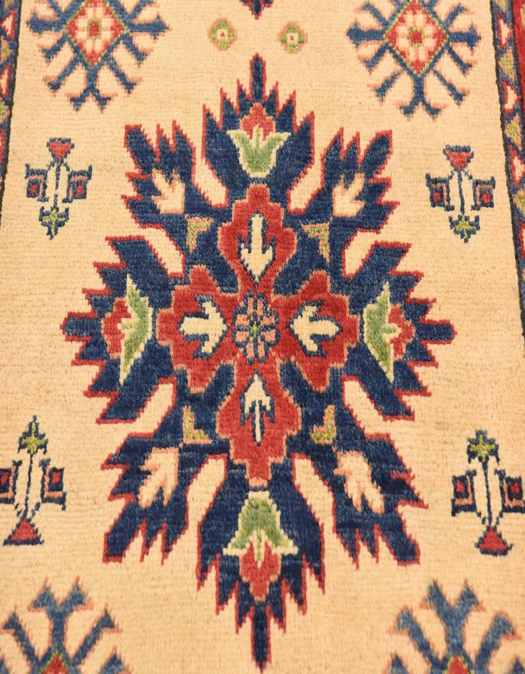 Detail image of  2' 8 x 4' 1  Hand Knotted Kazak Rug