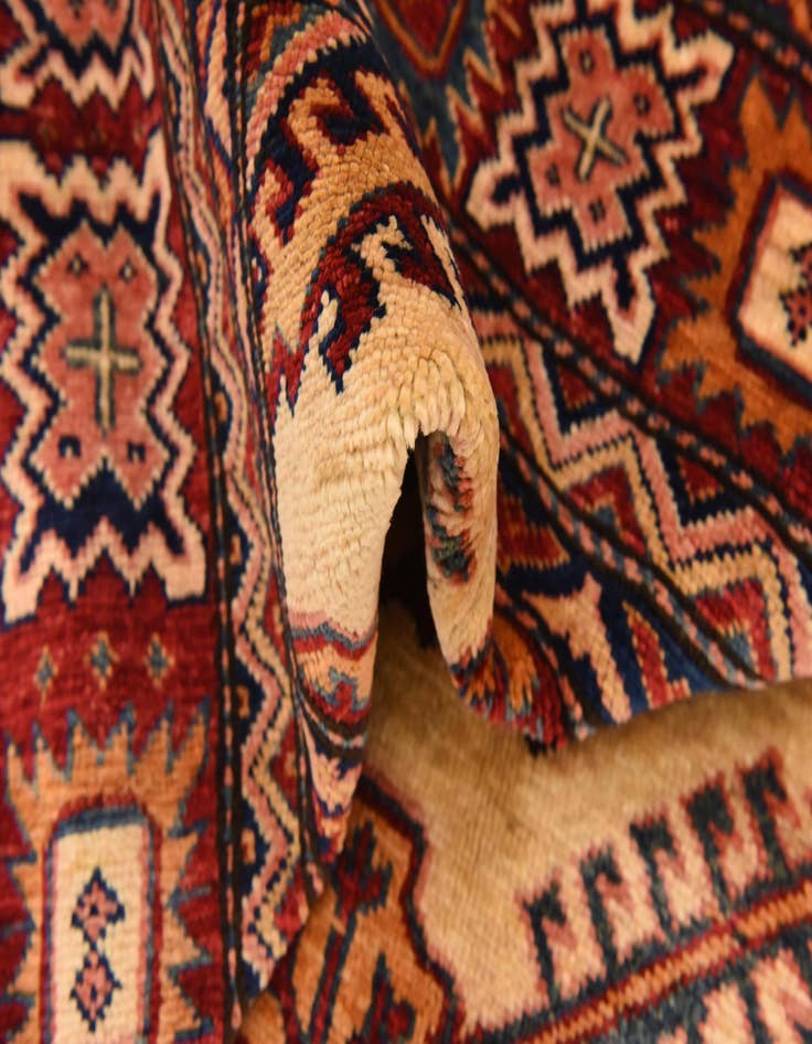Detail image of  5' 7 x 8' 3  Hand Knotted Kazak Oriental Rug