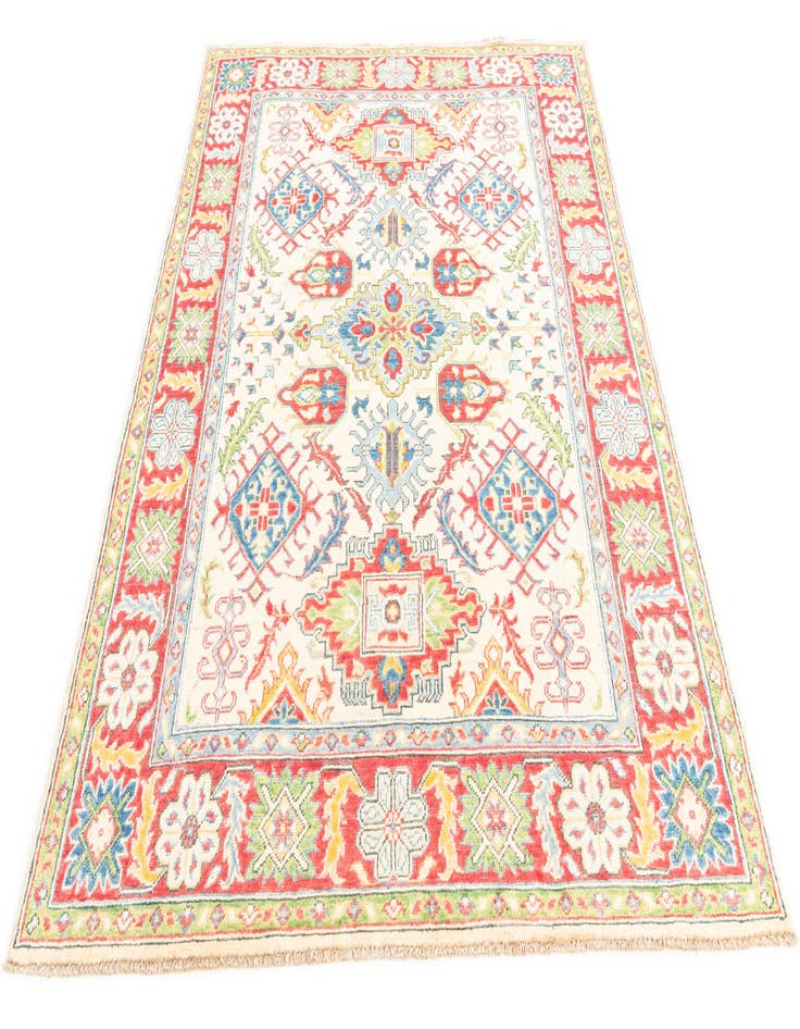 Detail image of  5' x 6' 8  Hand Knotted Kazak Rug