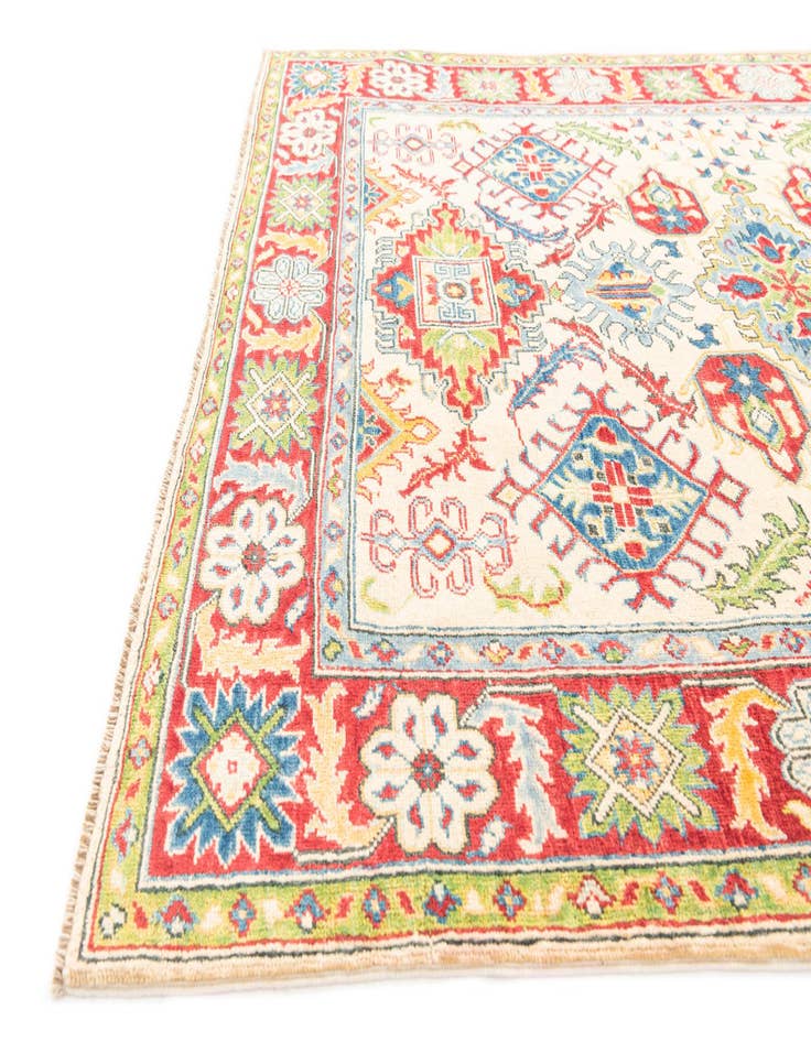 Detail image of  5' x 6' 8  Hand Knotted Kazak Rug