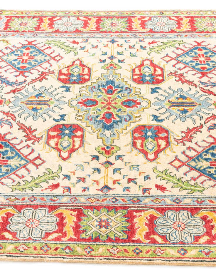 Detail image of  5' x 6' 8  Hand Knotted Kazak Rug
