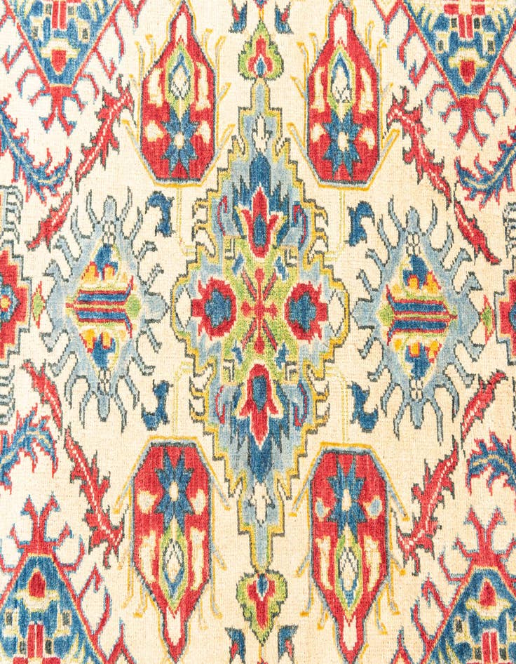 Detail image of  5' x 6' 8  Hand Knotted Kazak Rug