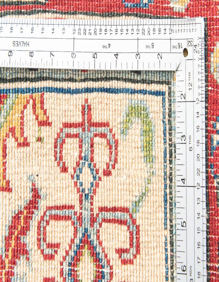 Detail image of  5' x 6' 8  Hand Knotted Kazak Rug