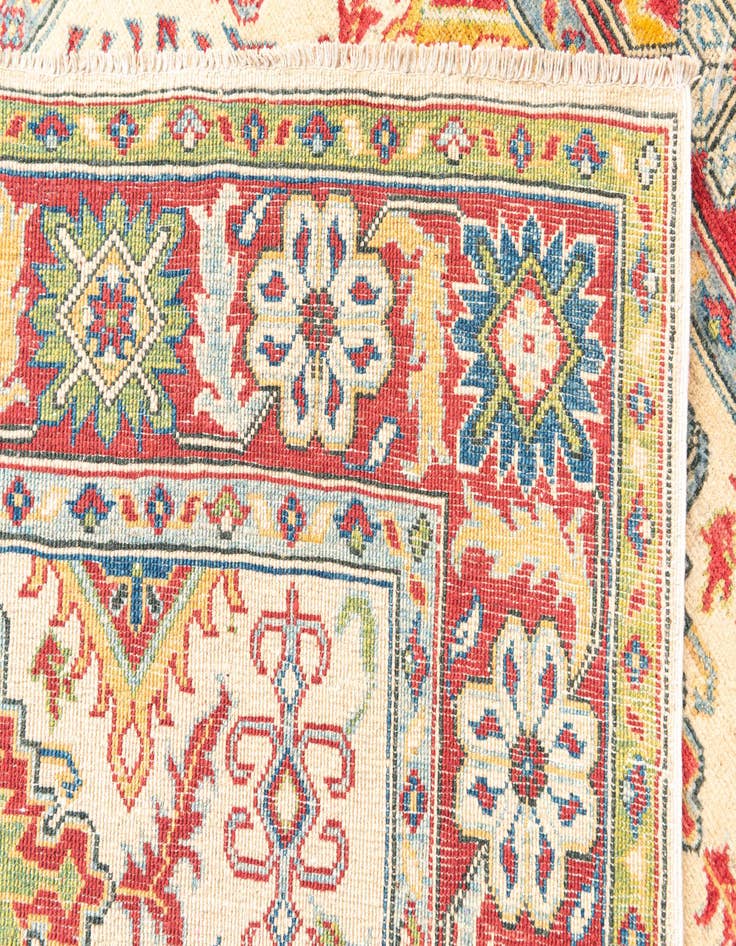 Detail image of  5' x 6' 8  Hand Knotted Kazak Rug