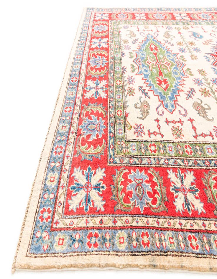 Detail image of  6' x 9'  Hand Knotted Kazak Rug