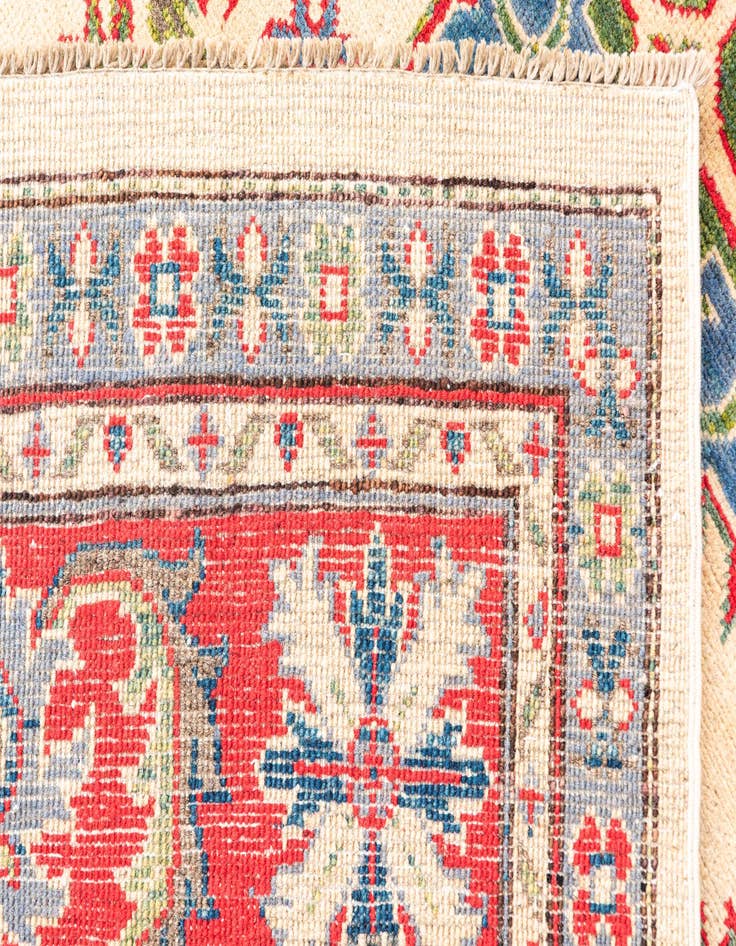 Detail image of  6' x 9'  Hand Knotted Kazak Rug