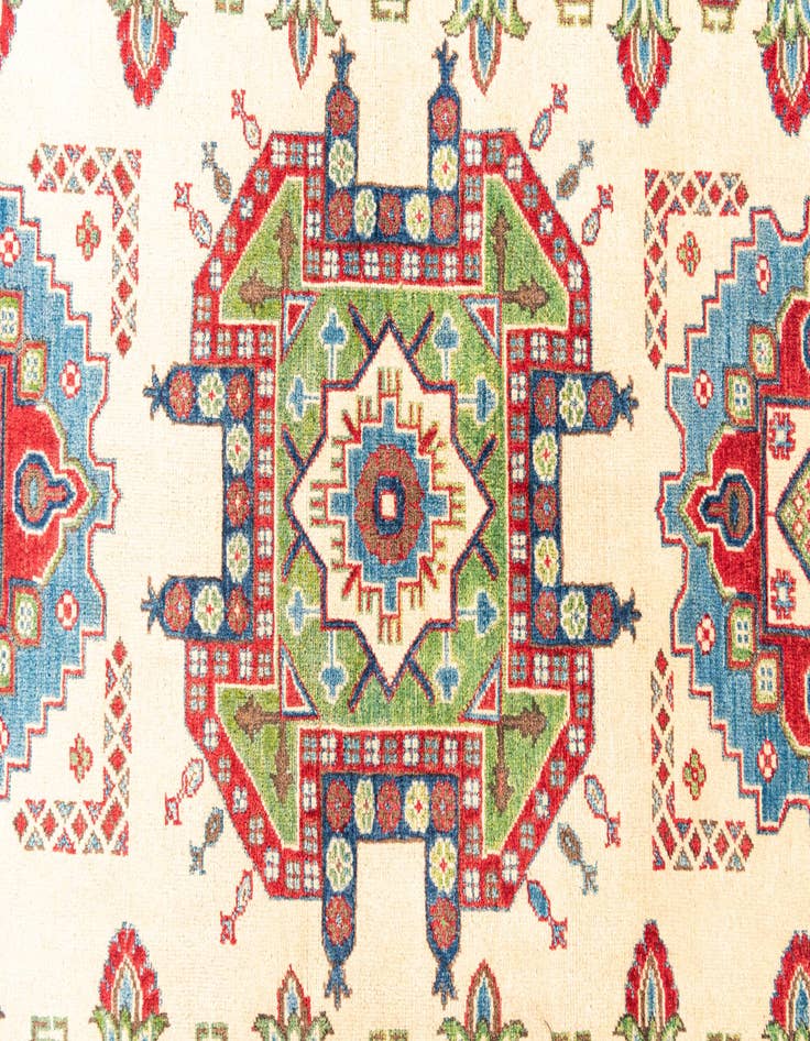Detail image of  6' 6 x 9' 10  Hand Knotted Kazak Rug