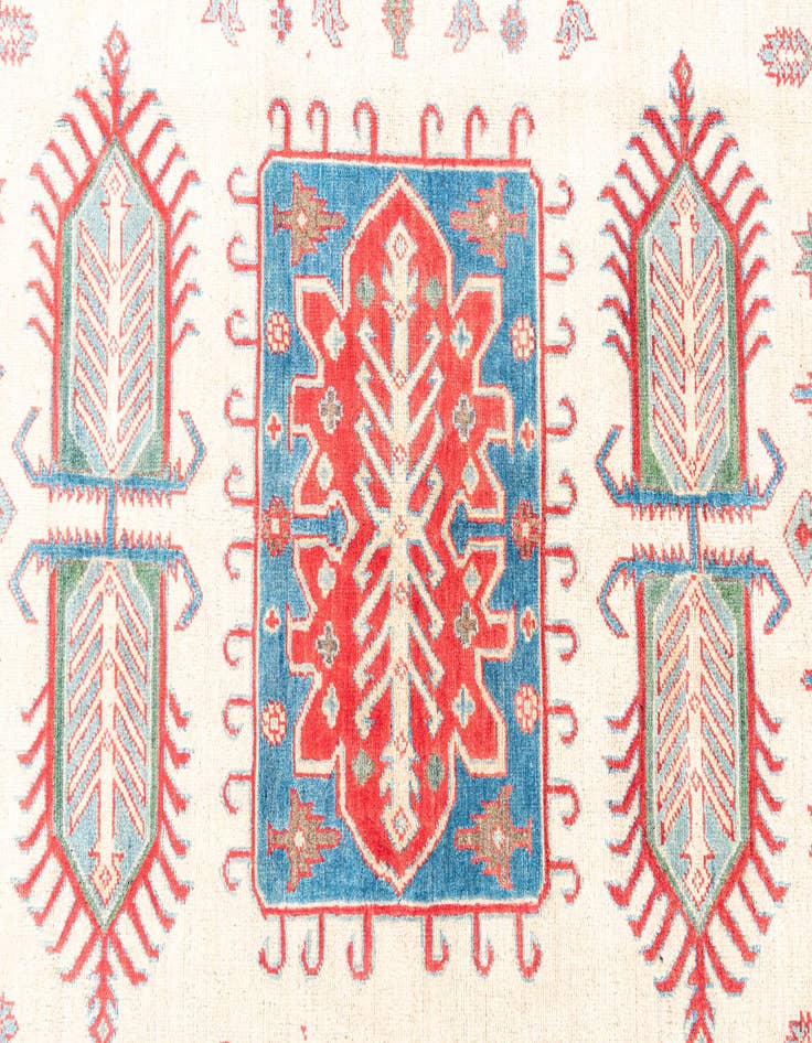 Detail image of  6' x 9' 1  Hand Knotted Kazak Rug