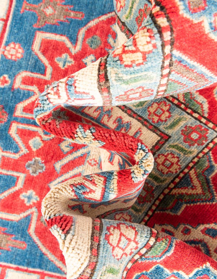Detail image of  6' x 9' 1  Hand Knotted Kazak Rug