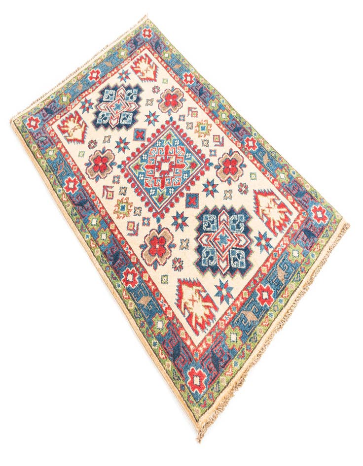 Detail image of  2' 8 x 4' 2  Hand Knotted Kazak Rug