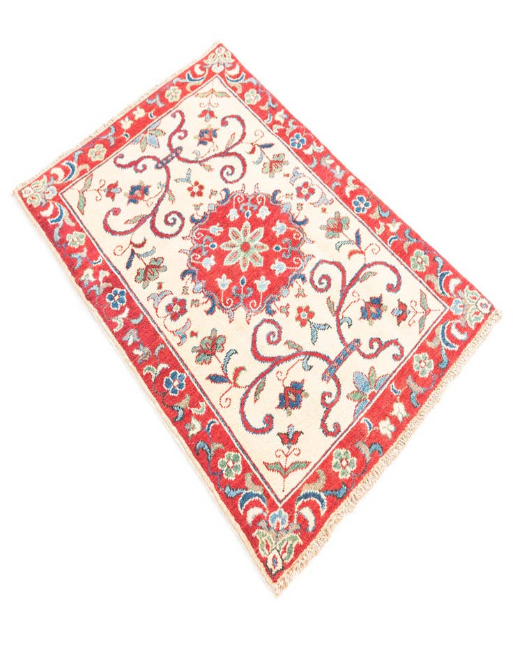 Detail image of  2' 9 x 4'  Hand Knotted Kazak Rug