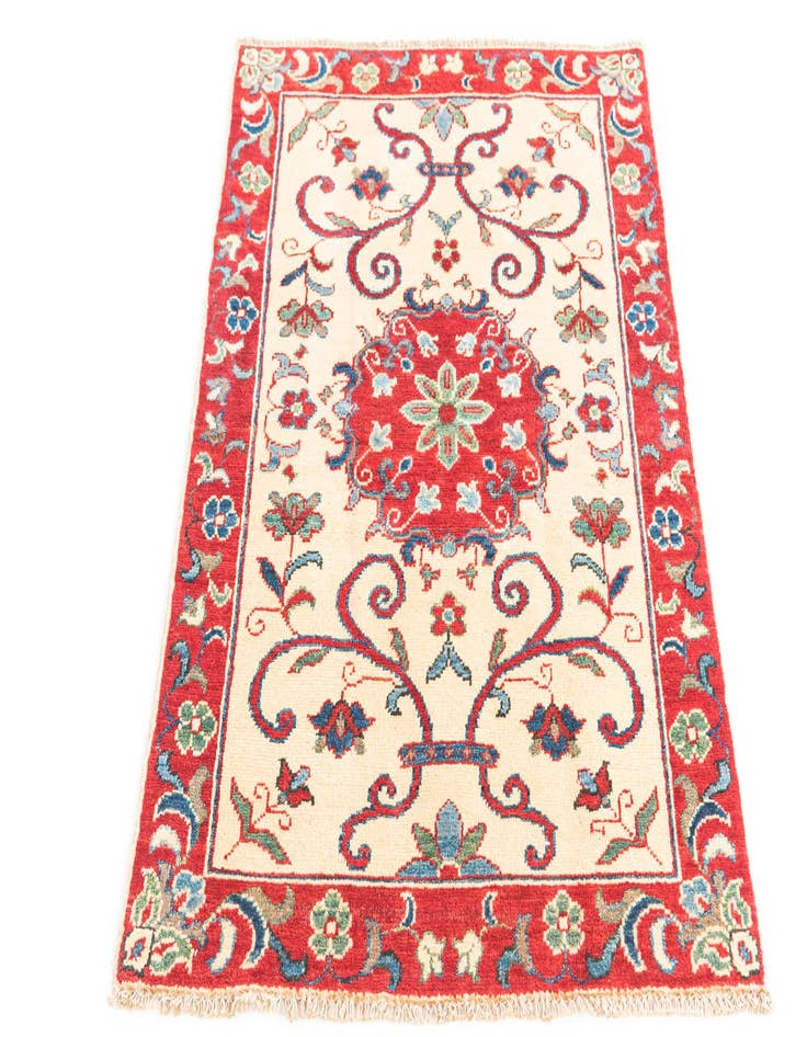 Detail image of  2' 9 x 4'  Hand Knotted Kazak Rug