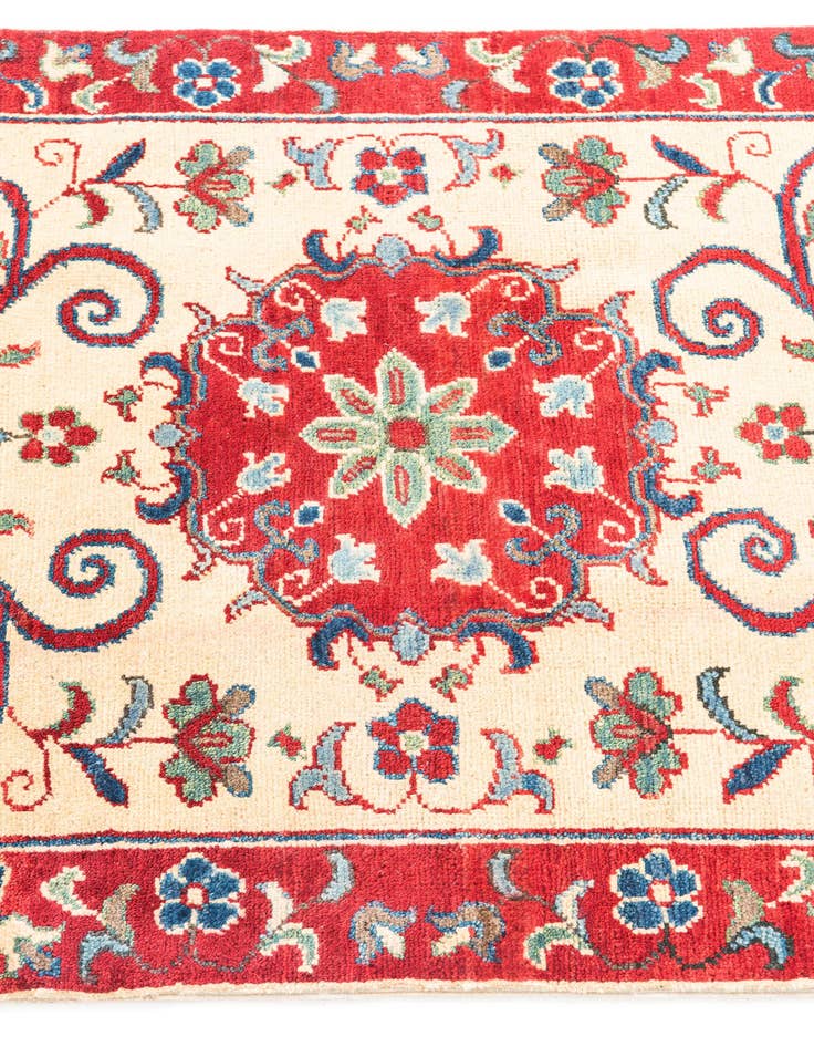 Detail image of  2' 9 x 4'  Hand Knotted Kazak Rug