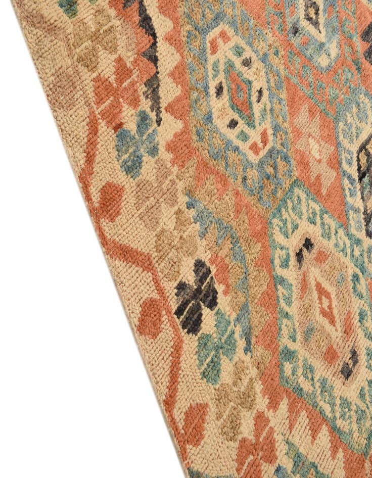 Detail image of  5' 8 x 10'  Hand Knotted Kazak Wool Rug