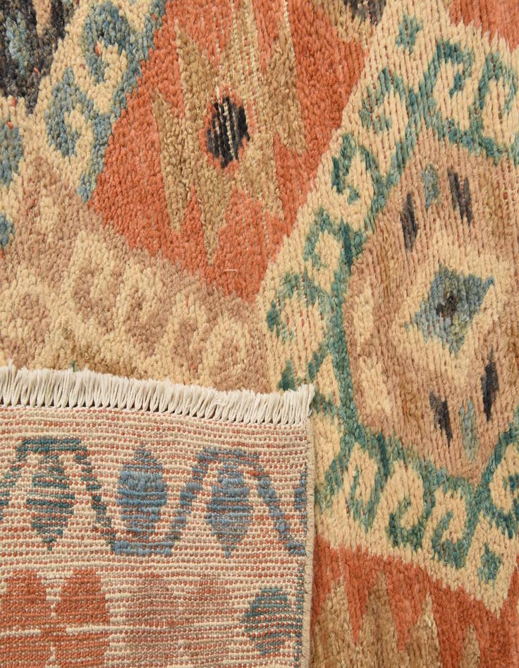 Detail image of  5' 8 x 10'  Hand Knotted Kazak Wool Rug