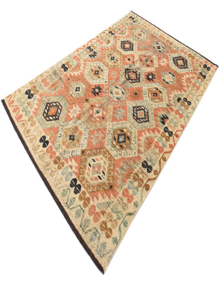 Detail image of  6' 4 x 10'  Hand Knotted Kazak Wool Rug