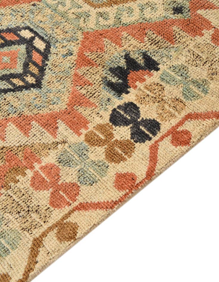 Detail image of  6' 4 x 10'  Hand Knotted Kazak Wool Rug