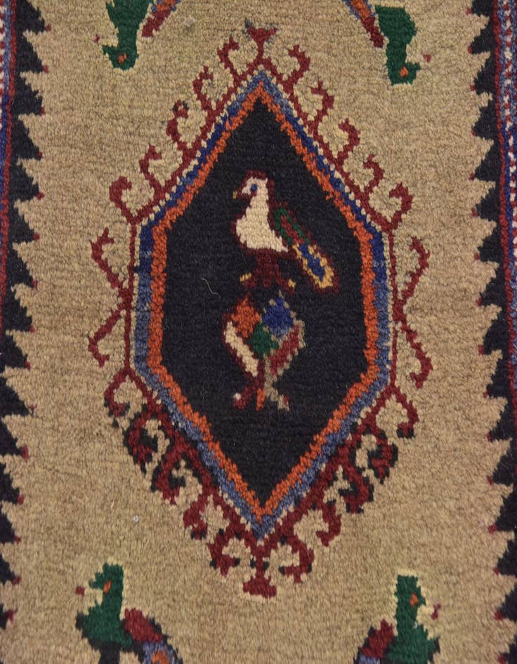 Detail image of 2' 2 x 3' 2 Hand Knotted Kelardasht Persian Wool Rug