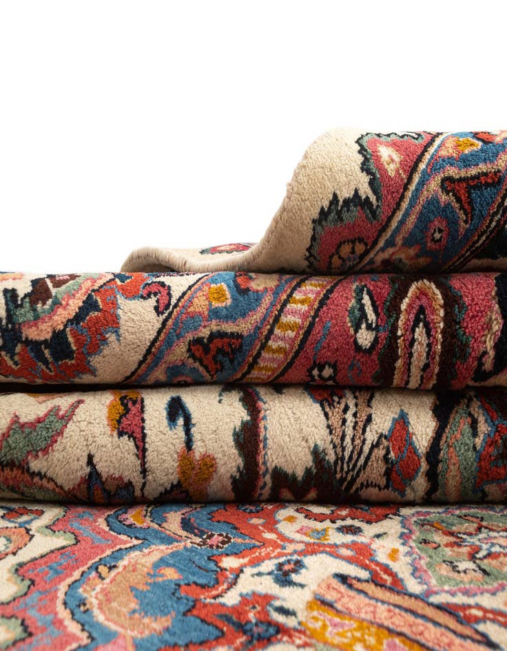 Detail image of  7' 10 x 10' 10 Kerman Wool Rug