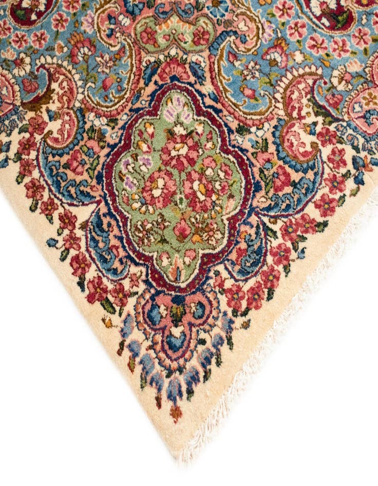 Detail image of  9' 6 x 19' 2 Kerman Wool Rug