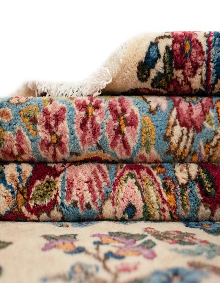 Detail image of  9' 6 x 19' 2 Kerman Wool Rug