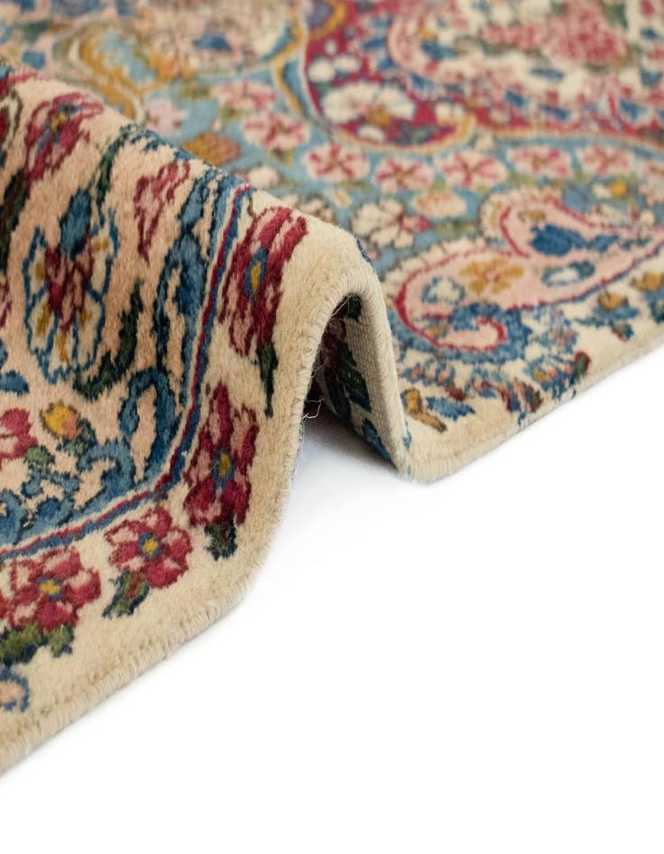 Detail image of  9' 6 x 19' 2 Kerman Wool Rug