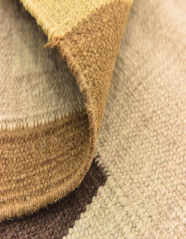 Detail image of  6' 5 x 9' 4  Hand Woven Kilim Dhurrie Wool Rug