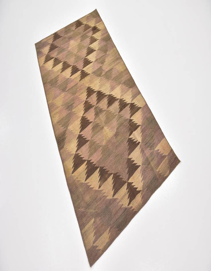 Detail image of  3' 2 x 5' 8  Hand Woven Kilim Fars Wool Rug