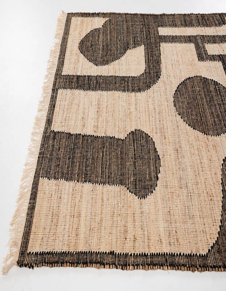 Detail image of 5' 2 x 8' Hand Woven Kilim Jute Rug