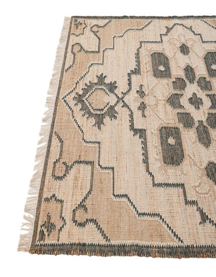 Detail image of 5' 3 x 8' Hand Woven Kilim Jute Rug