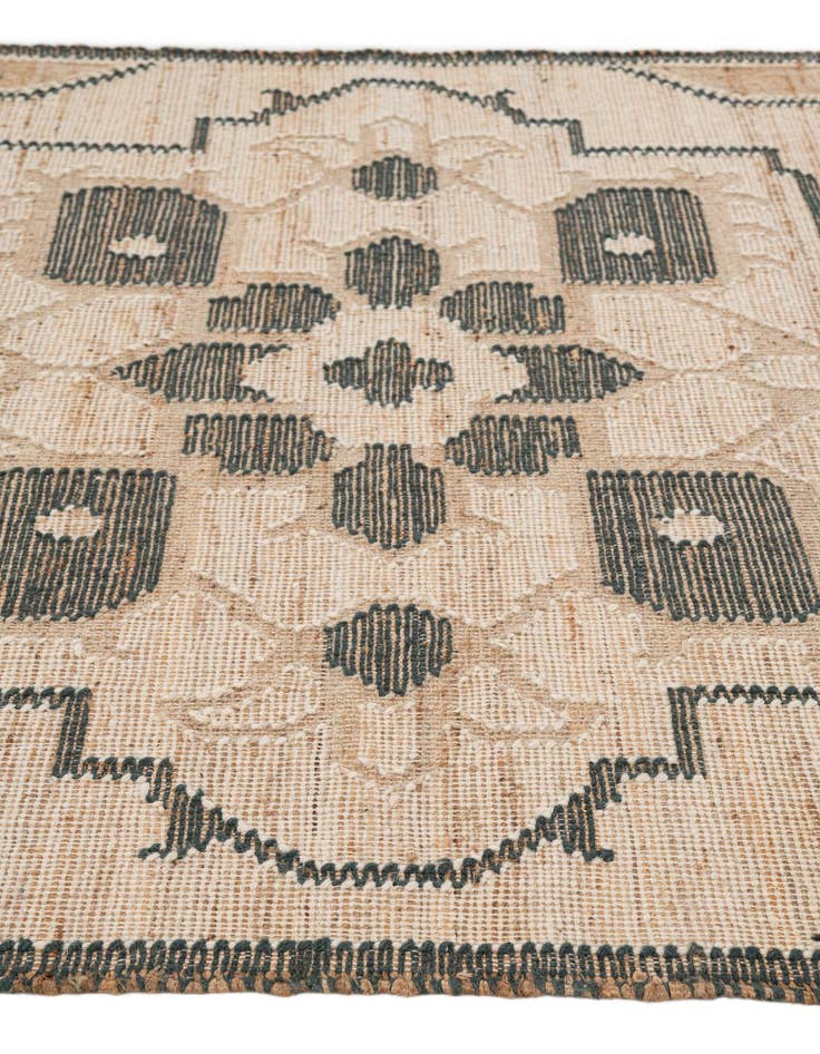 Detail image of 5' 3 x 8' Hand Woven Kilim Jute Rug