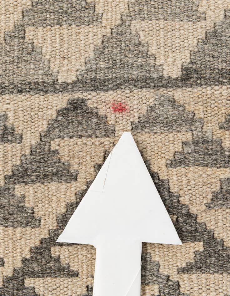 Detail image of  3' 8 x 4' 7  Hand Woven Kilim Maymana Wool Rug