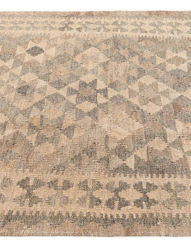 Detail image of  3' 3 x 4' 9  Hand Woven Kilim Maymana Wool Rug