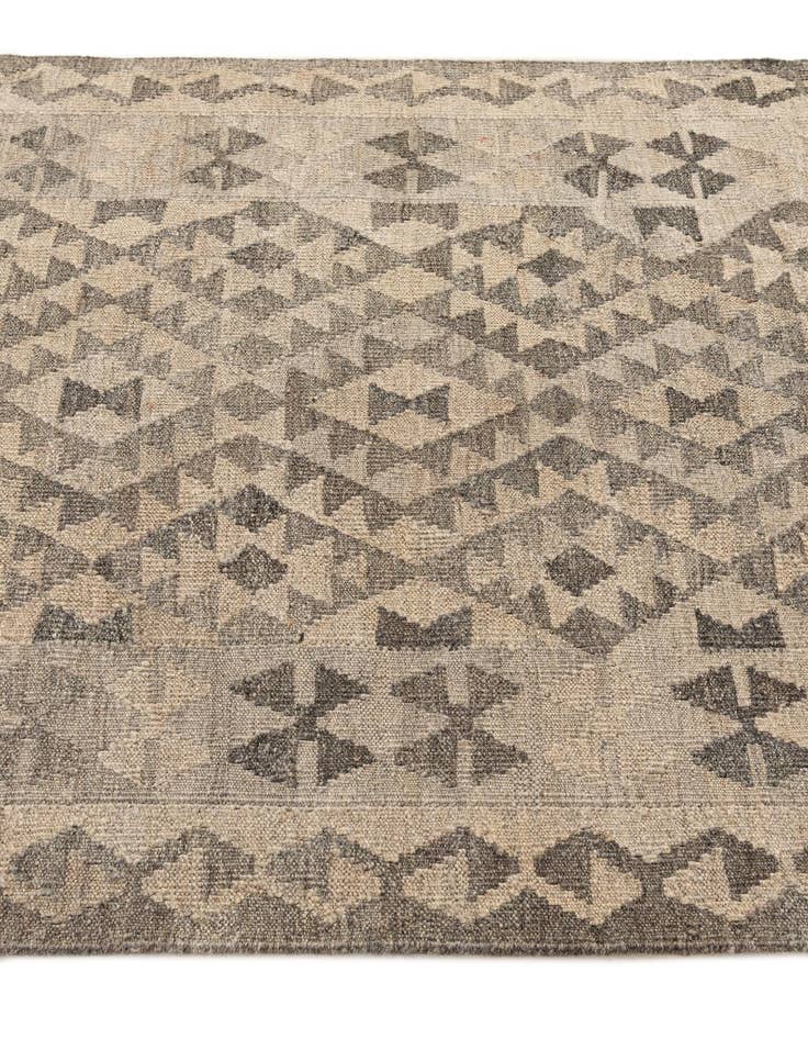 Detail image of  3' 7 x 5' 3  Hand Woven Kilim Maymana Wool Rug
