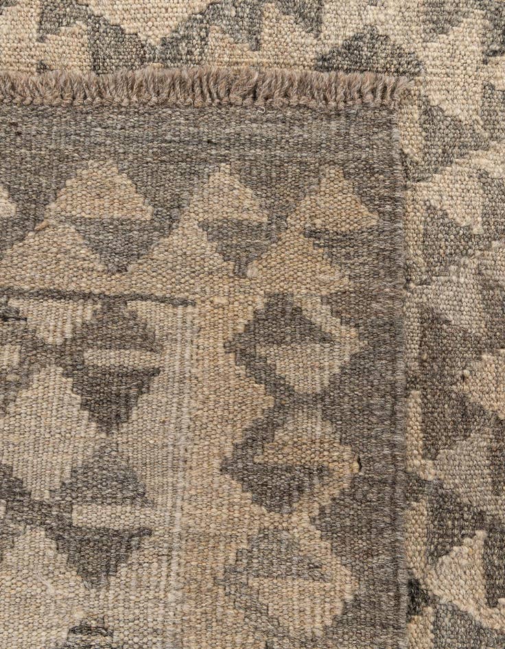 Detail image of  3' 7 x 5' 3  Hand Woven Kilim Maymana Wool Rug