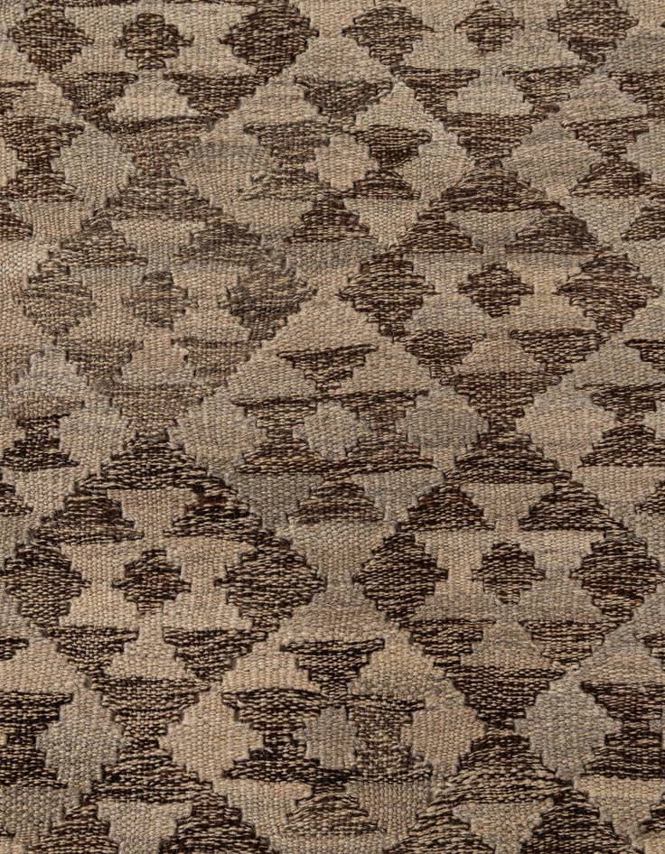 Detail image of  4' 2 x 6' 5  Hand Woven Kilim Maymana Wool Rug