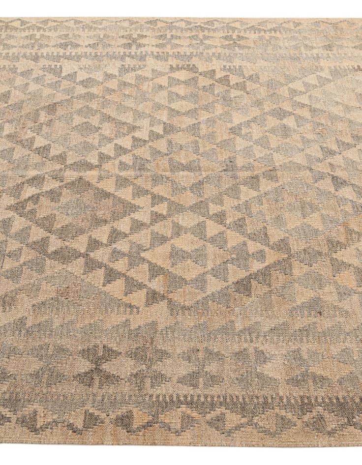 Detail image of  5' x 6' 5  Hand Woven Kilim Maymana Wool Rug