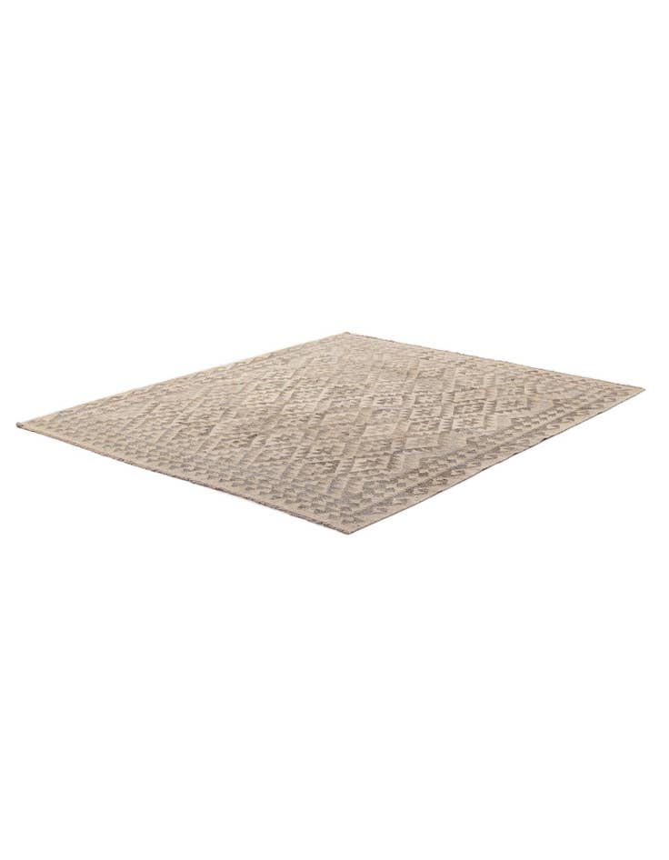 Detail image of  5' 9 x 7'  Hand Woven Kilim Maymana Wool Rug