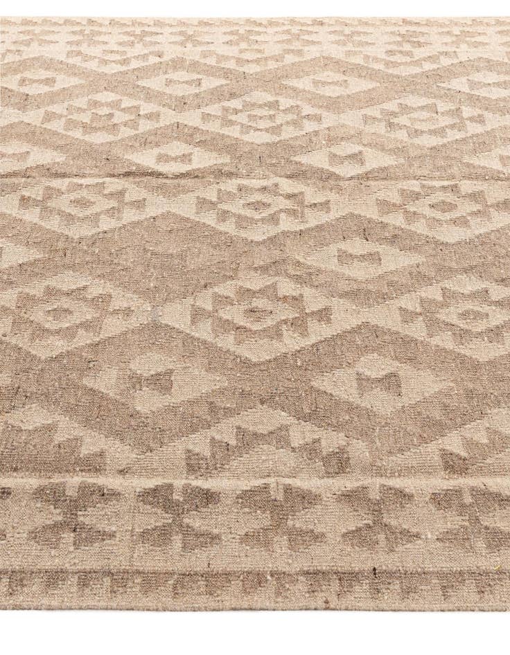 Detail image of  6' x 7' 10  Hand Woven Kilim Maymana Wool Rug
