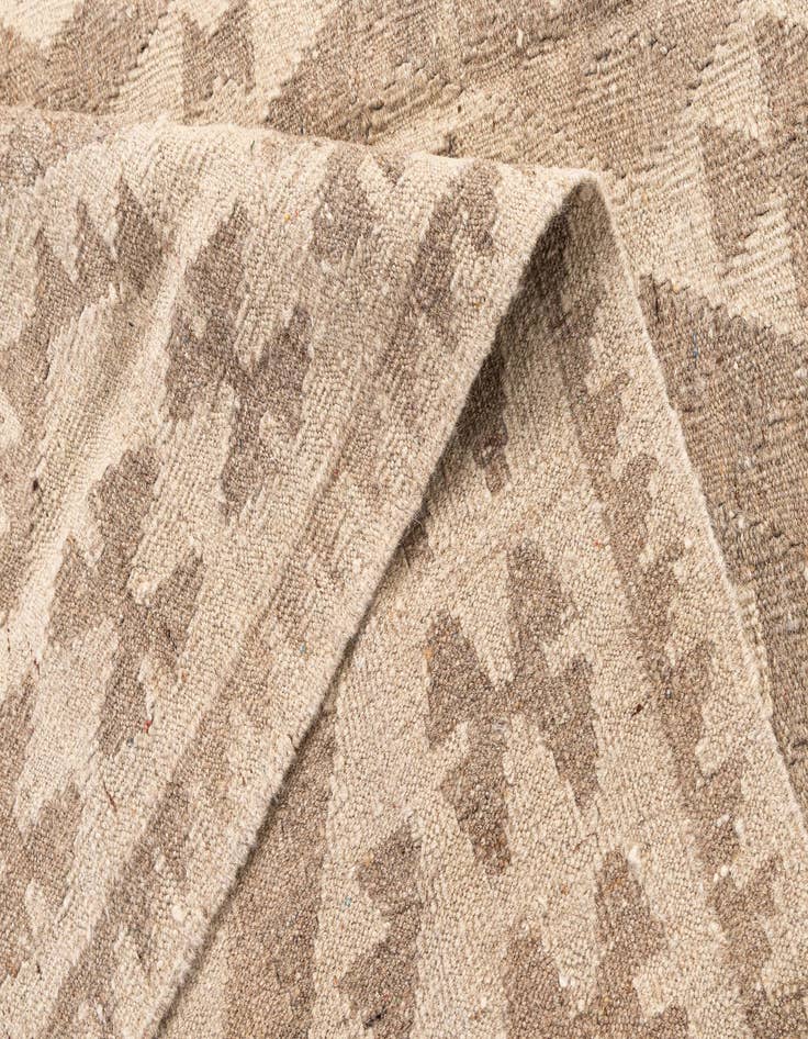 Detail image of  6' x 7' 10  Hand Woven Kilim Maymana Wool Rug