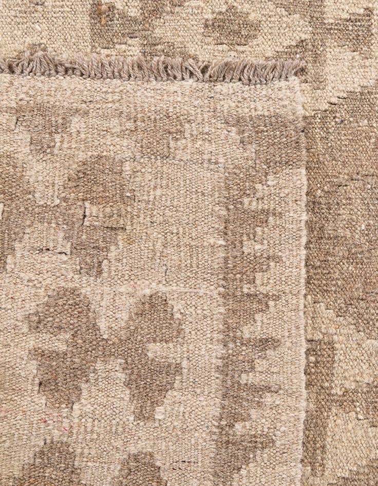 Detail image of  6' x 7' 10  Hand Woven Kilim Maymana Wool Rug